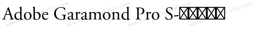 Adobe Garamond Pro S字体转换